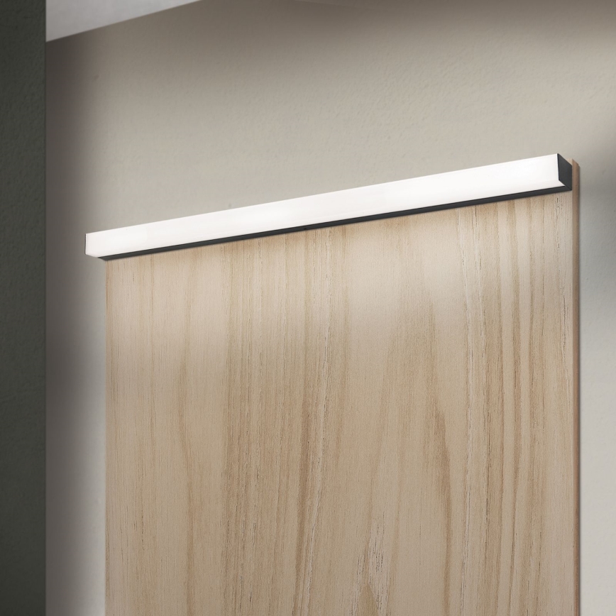 LED vonios veidrodžio apšvietimas HORIZON LED/18W/230V 3000/4000K 90 cm IP44 juoda