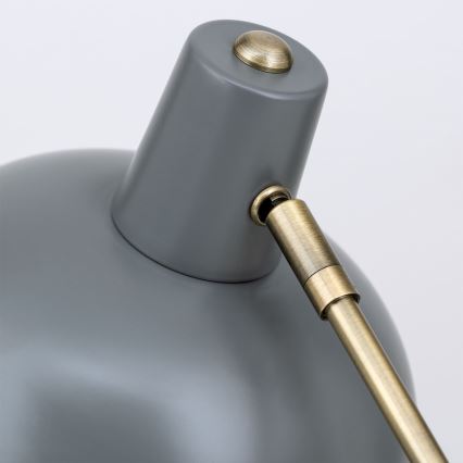 Stalo lempa FEDRA 1xE14/40W/230V pilka/žalvarinė