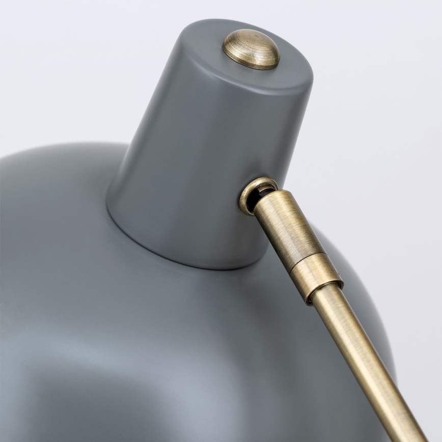 Stalo lempa FEDRA 1xE14/40W/230V pilka/žalvarinė