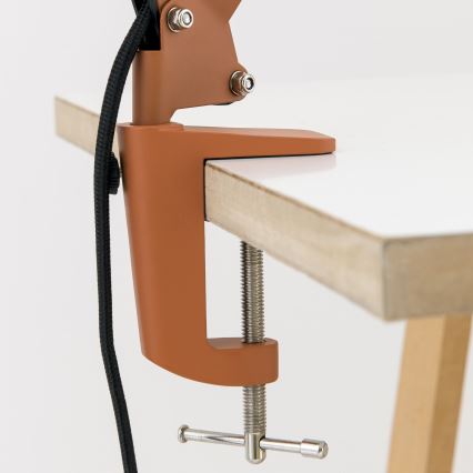 Stalinis šviestuvas su spaustuku GILI 1xE27/40W/230V plytų spalvos