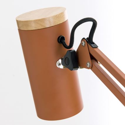 Stalinis šviestuvas su spaustuku GILI 1xE27/40W/230V plytų spalvos