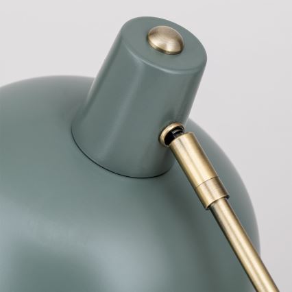 Stalinė lempa FEDRA 1xE14/40W/230V mėtų spalvos/žalvario