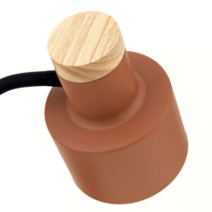 Stalinė lempa GILI 1xE27/40W/230V plytų spalvos