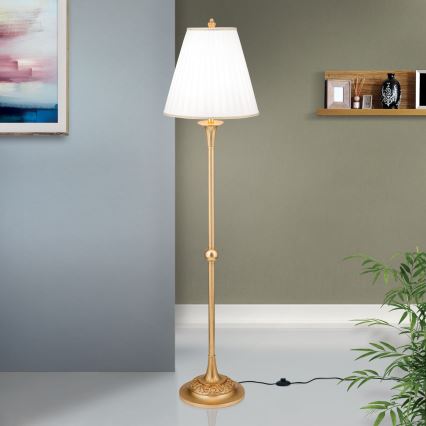 Toršeras FONSA 1xE27/60W/230V balta/auksas