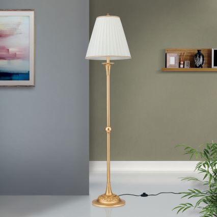 Toršeras FONSA 1xE27/60W/230V balta/auksas