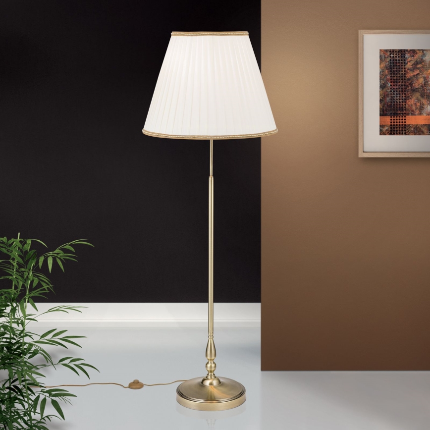 Toršeras TONIA 2xE27/60W/230V 154 cm balta/bronza