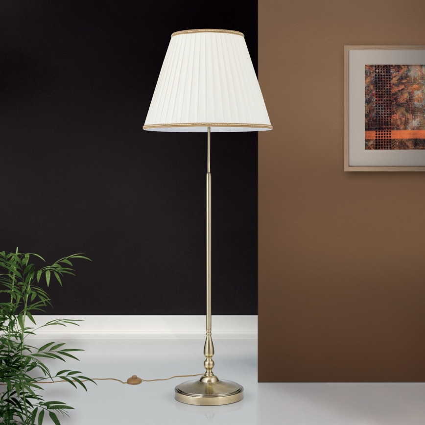 Toršeras TONIA 2xE27/60W/230V 154 cm balta/bronza