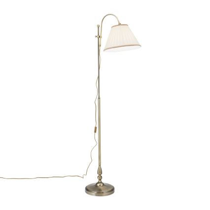 Toršeras TONIA 1xE27/60W/230V 183 cm balta/bronza