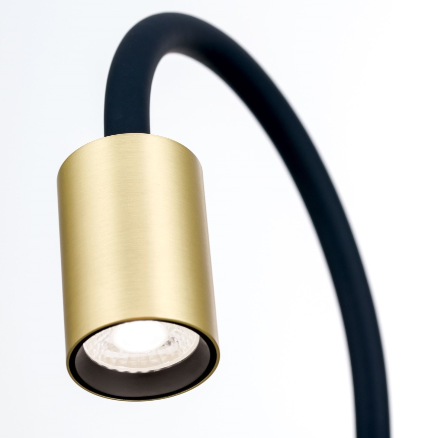 LED Lankstus Stalinis šviestuvas su segtuku KURT LED/5W/230V auksas