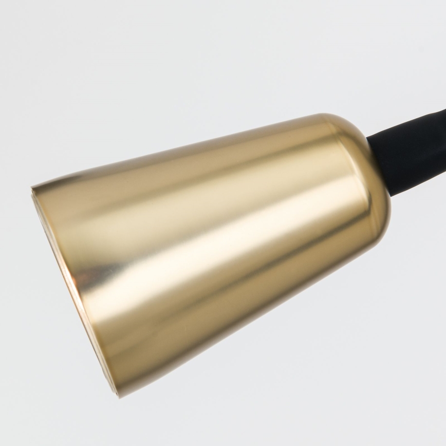 Dimeriuojama lanksti sieninė lempa DOTTY 1xGU10/10W/230V juoda/žalvaris