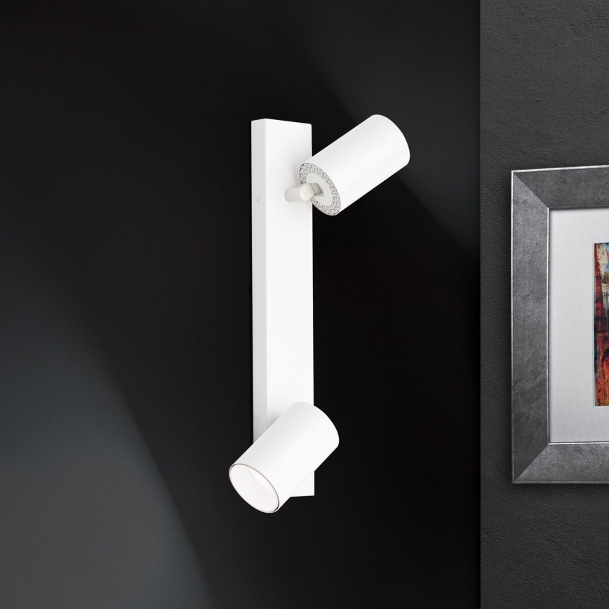 Taškinis šviestuvas SEAN 2xGU10/13W/230V baltas