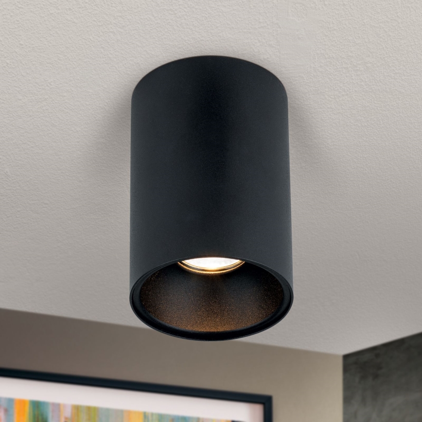 Taškinis šviestuvas STARLIGHT 1xGU10/50W/230V juoda/auksinė