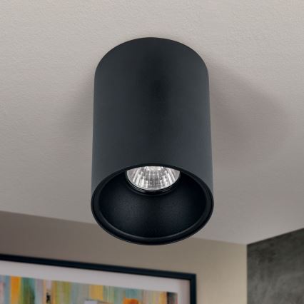 Taškinis šviestuvas STARLIGHT 1xGU10/50W/230V juoda/auksinė