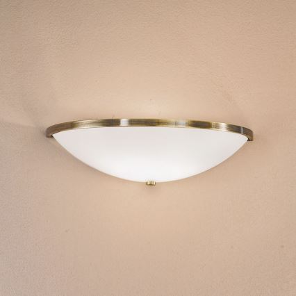 Sieninis šviestuvas AIDA 1xE14/40W/230V bronza/patina