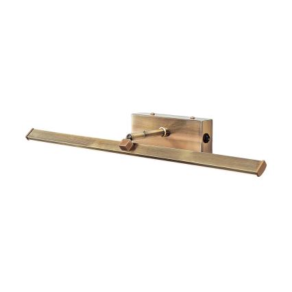 LED paveiklo šviestuvas PUBLIO LED/10W/230V 50 cm auksas/patina