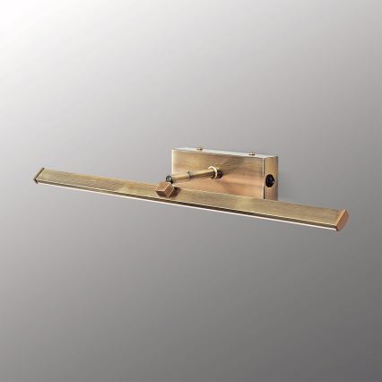 LED paveiklo šviestuvas PUBLIO LED/10W/230V 50 cm auksas/patina