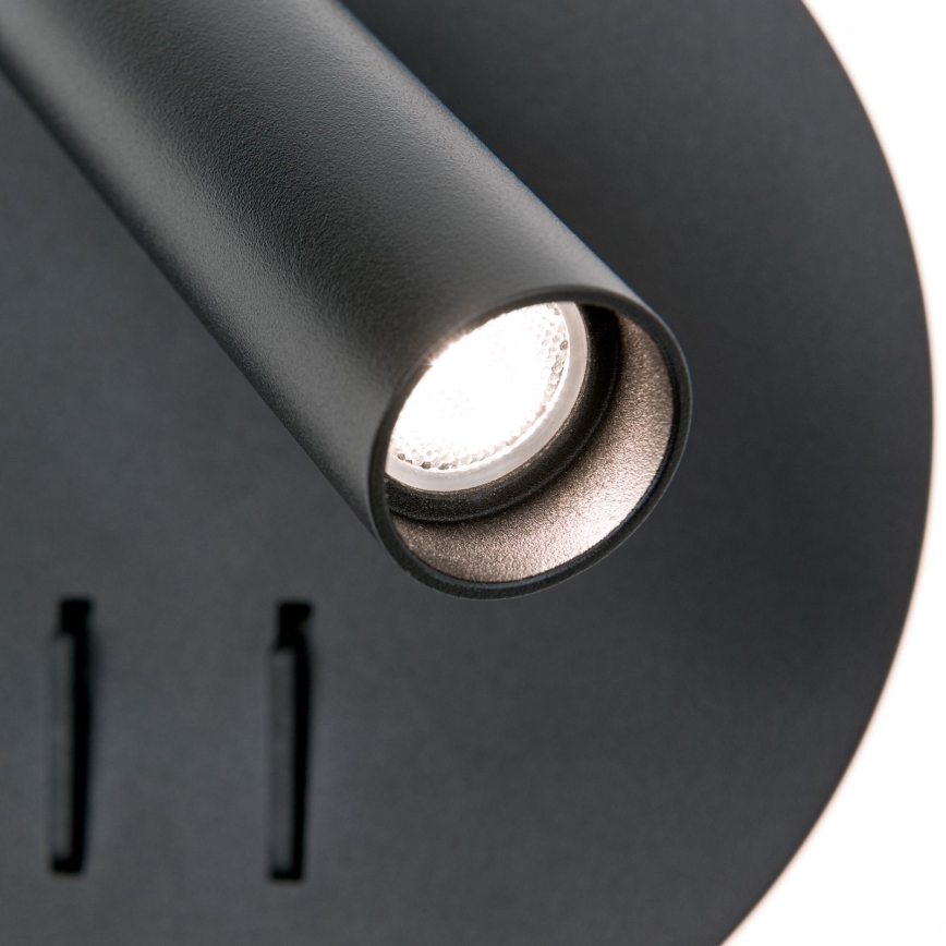 LED sieninis akcentinis šviestuvas LENNY LED/6W/230V + LED/3W juoda