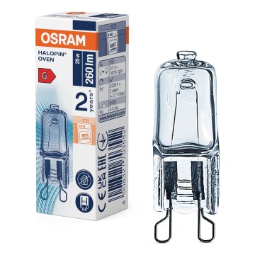 Orkaitės lemputė HALOPIN G9/25W/230V 2700K - Osram