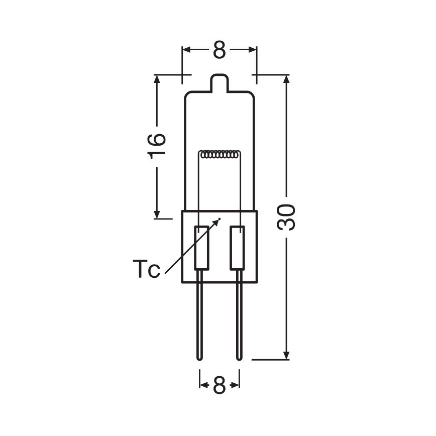 Orkaitės lemputė HALOSTAR G4/10W/12V 2700K - Osram