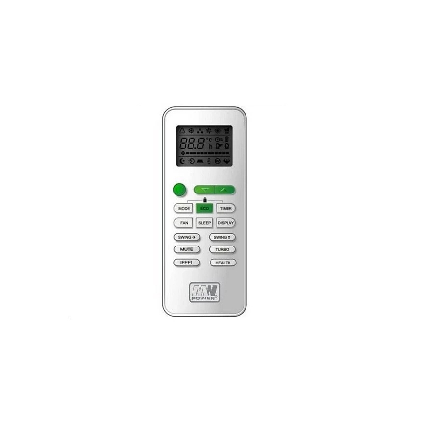 Oro kondicionierius 09K V1 2,6 kW Wi‑Fi Tuya baltas + nuotolinio valdymo pultas