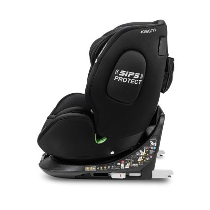 OSANN - Automobilinė kėdutė ONE 360 i-Size 40-150 cm visiškai juoda