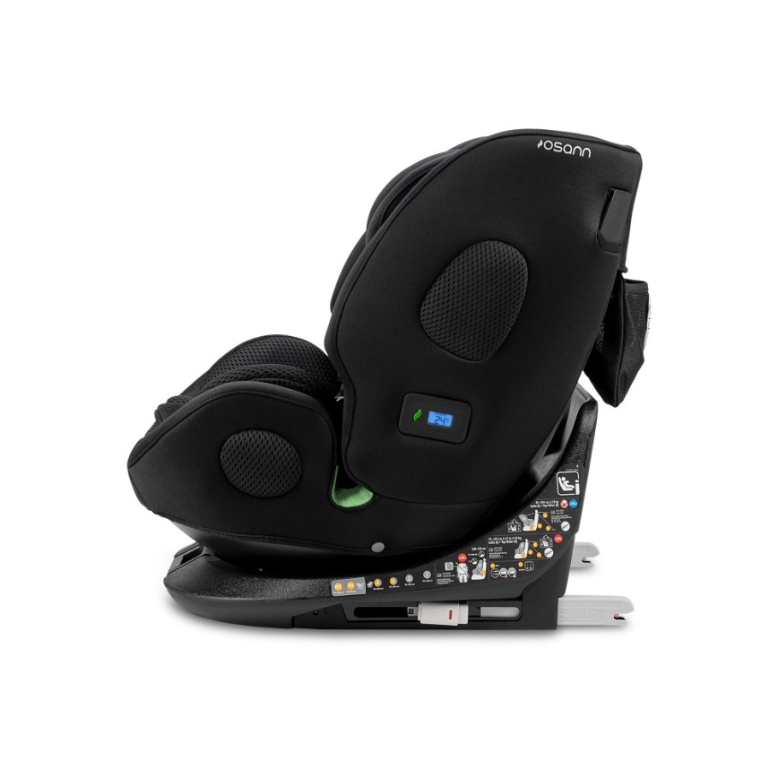OSANN - Vaikiška automobilinė kėdutė ONE 360 Klimax i-Size 40-150 cm, juodos spalvos