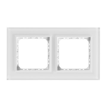 Ospel - dvigubas rėmelis SONATA, matinė balta