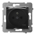 Ospel - Lauko rozetė be rėmelio 230 V ARIA IP44, juoda