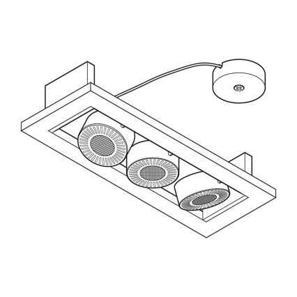 Osram - Akcentinis LED šviestuvas TRESOL 3xLED/4,5W/230V