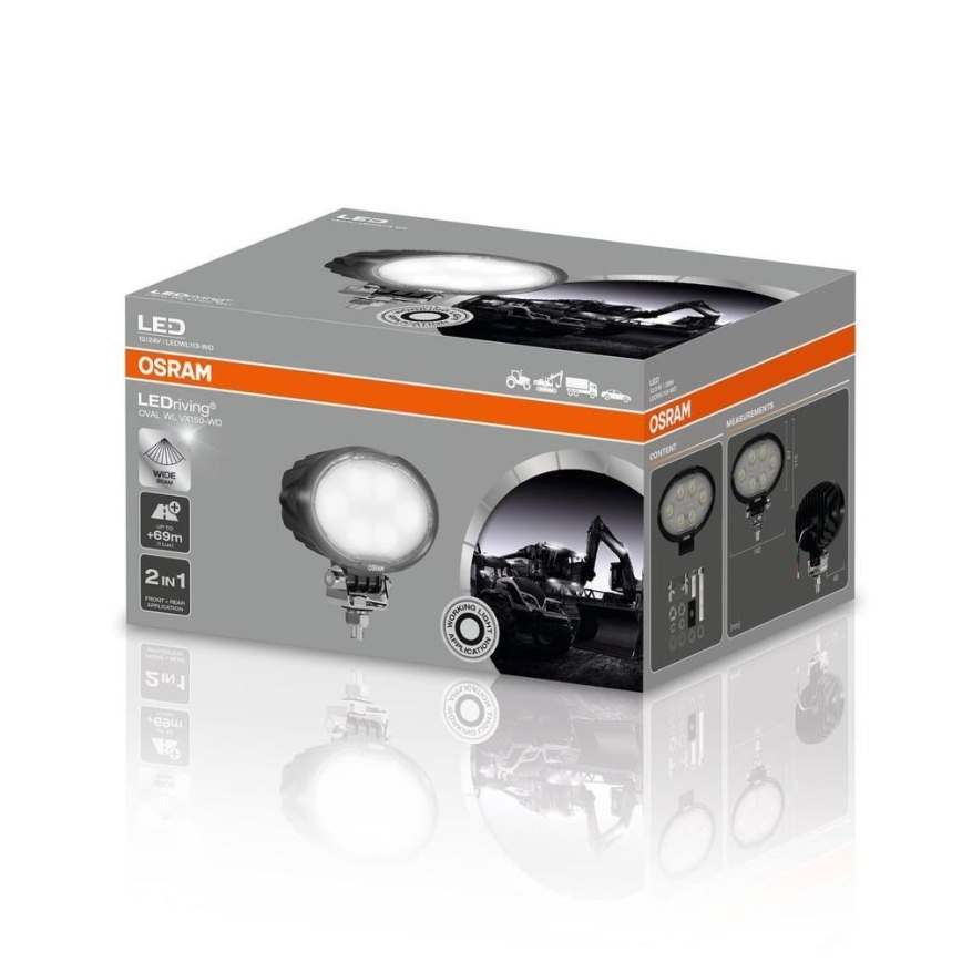 Osram - LED taškinis žibintas automobiliui OVAL WL VX150-WD LED/28W/12/24V IP69 6000K