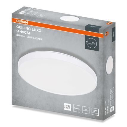 Osram - CEILING LUXO LED lubinis šviestuvas, LED/36W/230V, skersm. 49 cm, balta