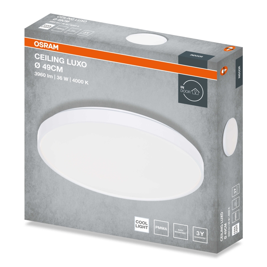 Osram - CEILING LUXO LED lubinis šviestuvas, LED/36W/230V, skersm. 49 cm, balta