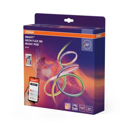 Osram - RGB LED reguliuojama lauko juosta SMART+ MAGIC 5m LED/24W/230V IP44 Wi-Fi+ nuotolinis valdymas
