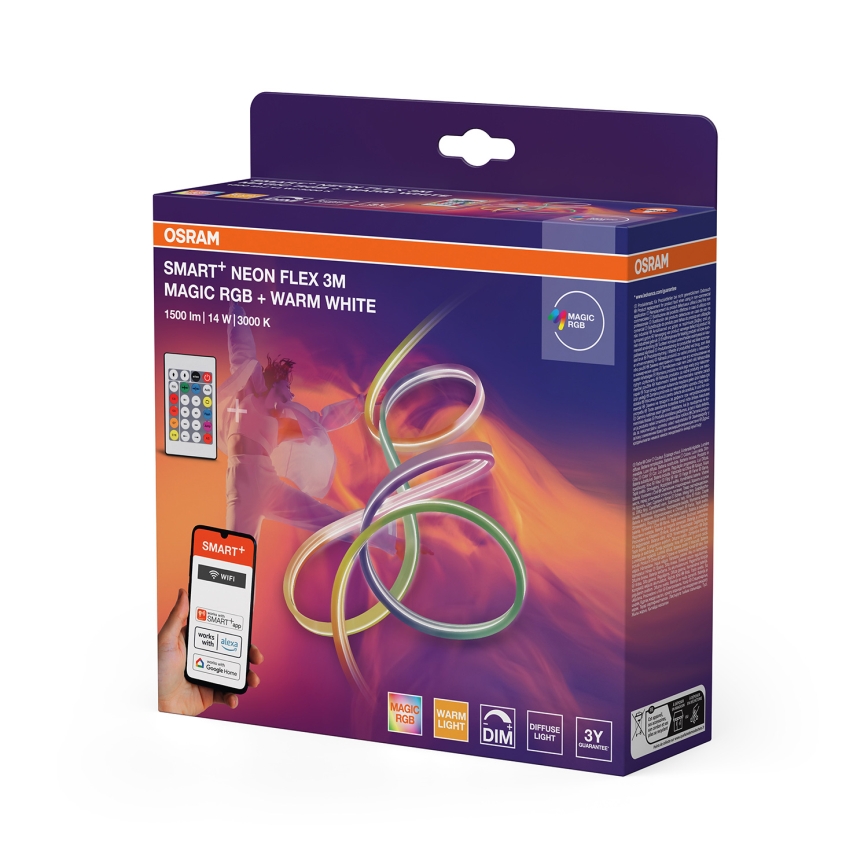 Osram - LED RGBW dimeriuojama lauko juosta SMART+ MAGIC 3m LED/14W/230V IP44 Wi-Fi + nuotolinio valdymo pultas