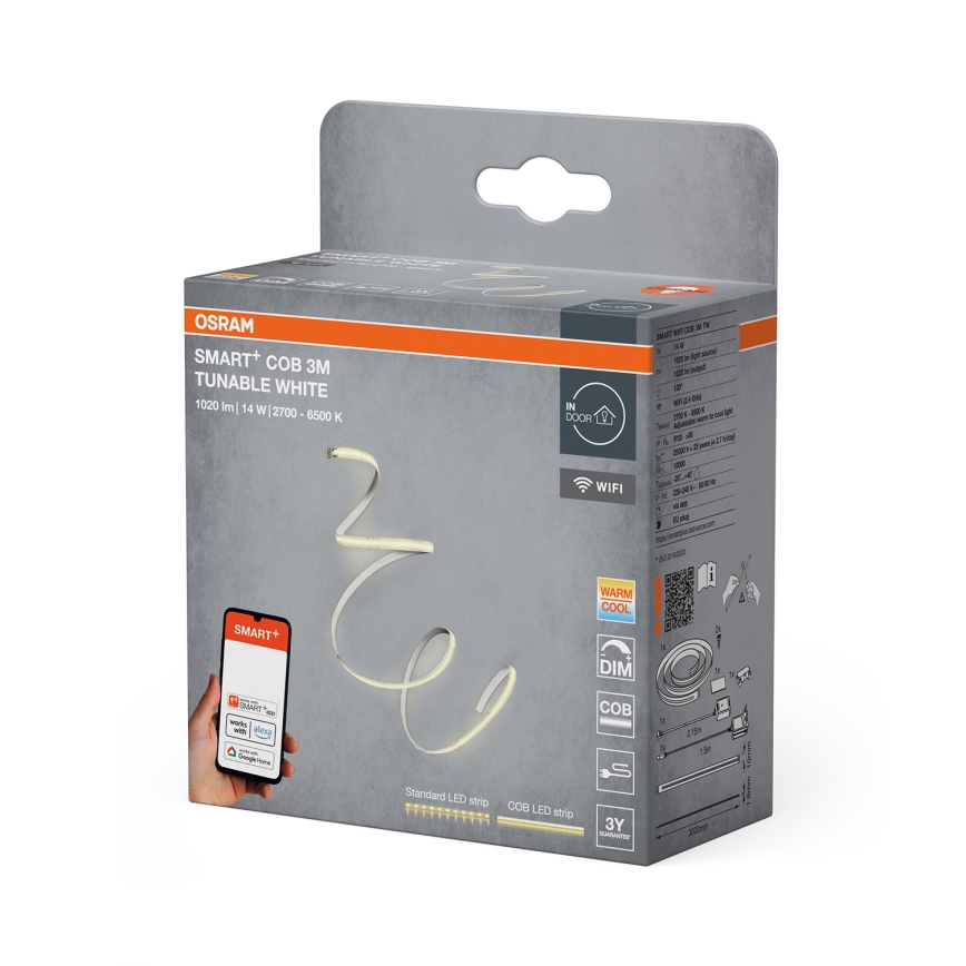 Osram - Dimeriuojama SMART+ COB LED juosta 3m LED/14W/230V 2700-6500K Wi-Fi