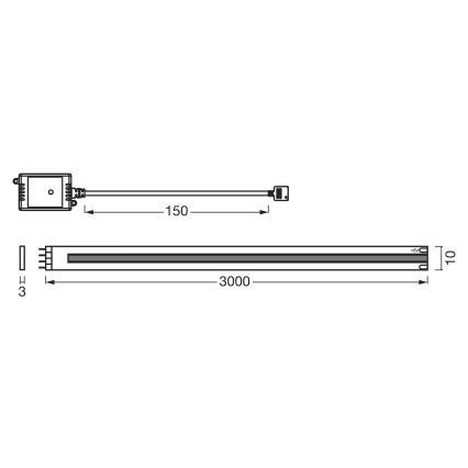 Osram - Dimeriuojama SMART+ COB LED juosta 3m LED/14W/230V 2700-6500K Wi-Fi