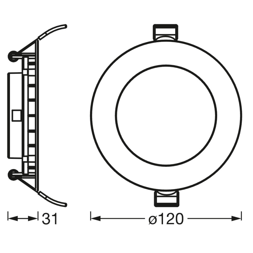 Osram - LED dimeriuojamas įleidžiamasis šviestuvas SMART+ DOWNLIGHT LED/8W/230V 3000-6500K Wi-Fi