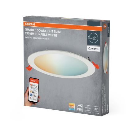 Osram - reguliuojamas LED įmontuojamas šviestuvas SMART+ DOWNLIGHT LED/22W/230V 3000-6500K Wi-Fi
