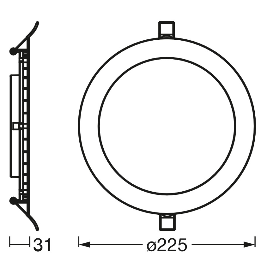 Osram - reguliuojamas LED įmontuojamas šviestuvas SMART+ DOWNLIGHT LED/22W/230V 3000-6500K Wi-Fi