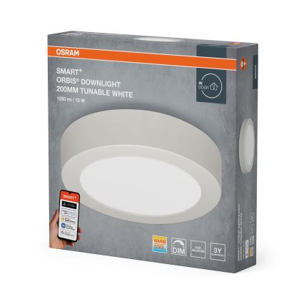 Osram - LED dimeriuojamas lubinis šviestuvas SMART+ DOWNLIGHT LED/12W/230V skersmuo 20 cm 3000-6500K Wi-Fi