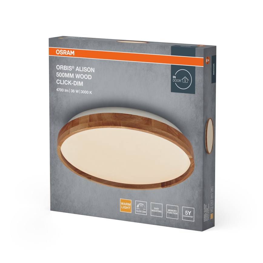 Osram - dimeriuojamas LED lubinis šviestuvas ORBIS ALISON LED/36W/230V skersm. 50 cm smėlinė