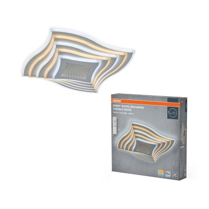 Osram - LED Dimeriuojamas lubinis šviestuvas ORBIS WAVES LED/43W/230V 2600-6000K 48x48 cm baltas + nuotolinis valdymas