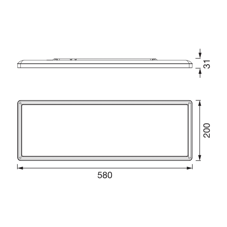 Osram - dimeriuojamas LED vonios lubų šviestuvas PLANON EASYFIX LED/24W/230V 2600-6000K 20x58 cm IP54 baltas + nuotolinis valdymas