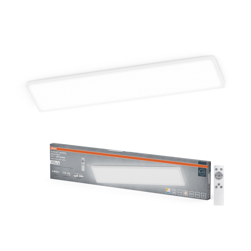 Osram - LED dimeriuojamas vonios lubų šviestuvas PLANON EASYFIX LED/30W/230V 2600-6000K 20x98 cm IP54 balta + nuotolinio valdymo pultas