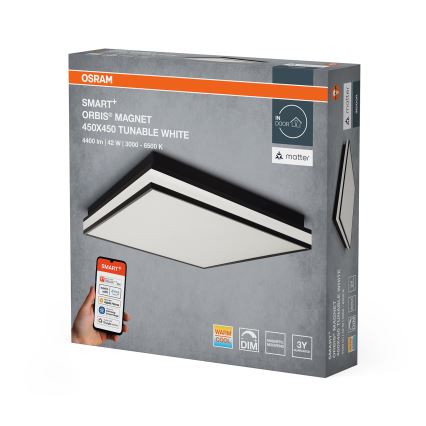 Osram - LED reguliuojamas lubinis šviestuvas SMART+ MAGNET LED/42W/230V 45x45 cm 3000-6500K Wi-Fi