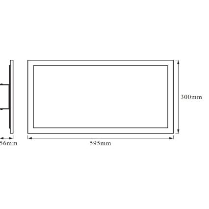 Osram - LED dimeriuojamas lubinis šviestuvas SMART+ PLANON LED/22W/230V 60x30 cm 3000-6500K Wi-Fi