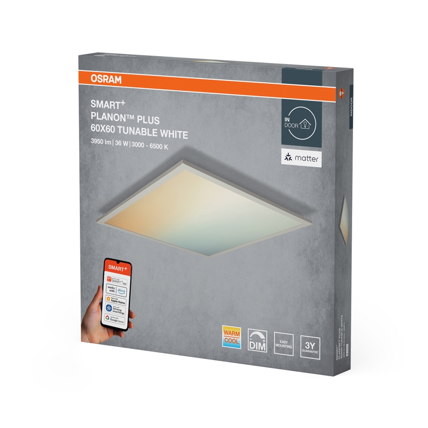 Osram - Dimeriuojamas LED lubinis šviestuvas SMART+ PLANON LED/36W/230V 60x60 cm 3000-6500K Wi-Fi