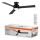 Osram - dimeriuojamas LED lubinis ventiliatorius BLADE LED/18W/230V 3000/4000/6000K + nuotolinio valdymo pultas