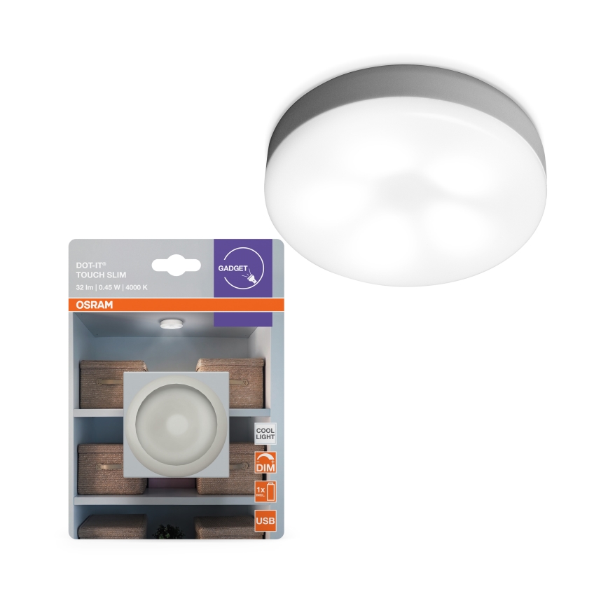 Osram - reguliuojamas LED orientacinis šviestuvas DOT-IT LED/0,45W/5V 500 mAh baltas