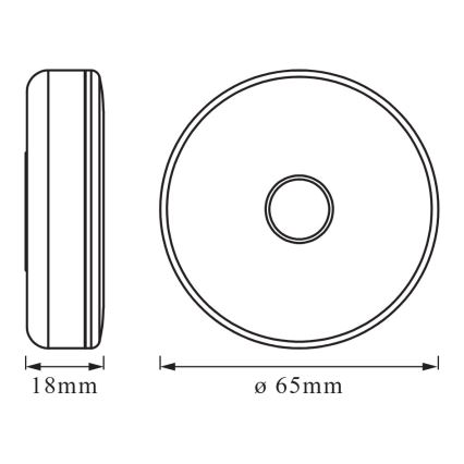 Osram - reguliuojamas LED orientacinis šviestuvas DOT-IT LED/0,45W/5V 500 mAh baltas